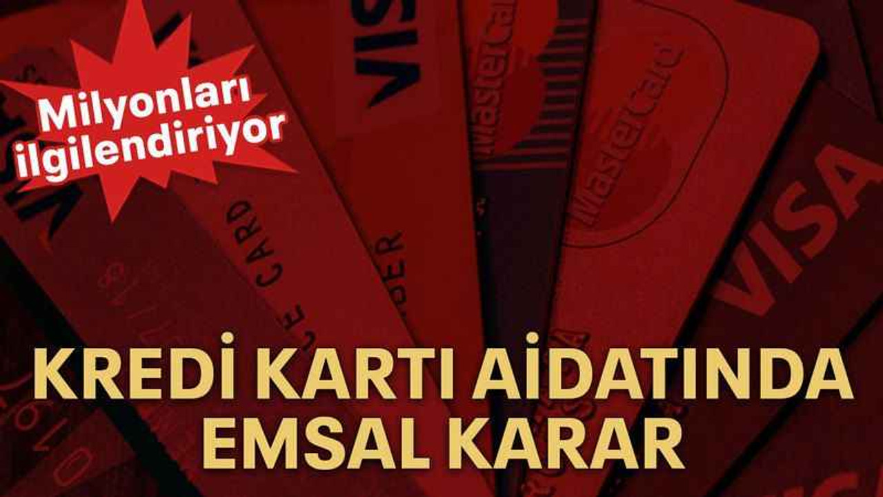 Kredi kartı aidatında emsal karar